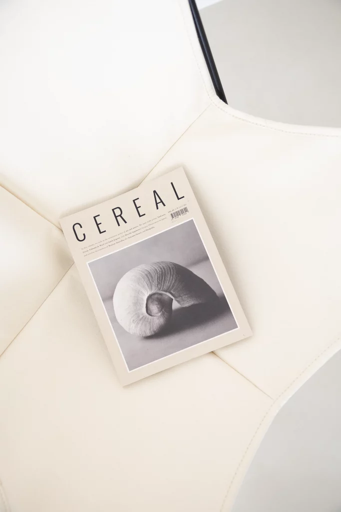 cereal magazine en el estudio de eres arte en barcelona